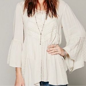Free People Emotion Lace Bell Sleeve